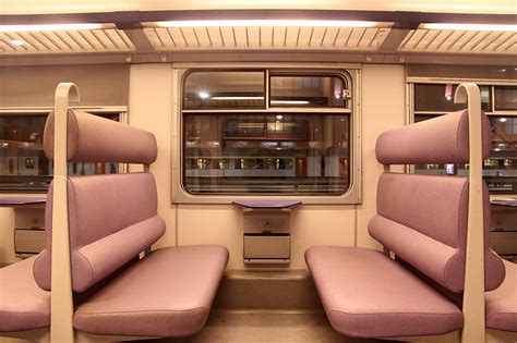 Royalty-Free photo: Pink leather padded train seat | PickPik