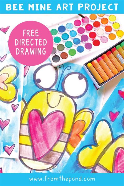 Valentine's Day Directed Drawing and Art Project | Valentine art ...