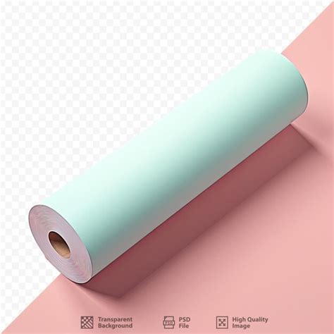 Premium PSD | A roll of pvc pipe is shown on a pink background.