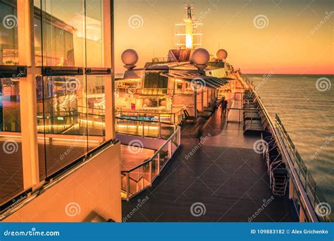 Cruise Ship Deck or Balcony on Trip To Alaska Stock Photo - Image of ...