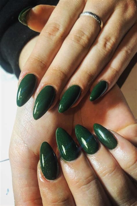 Dark Green Acrylic Nails - Green Nails Etsy - Acrylic nail tips and nail tip glue. - neutral ...