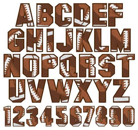 Football Letters Font | Football fonts, Football, Football cheer