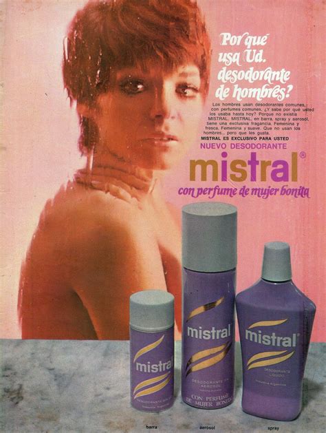 Mistral desodorante Año 1971 | Rótulos, Propagandas