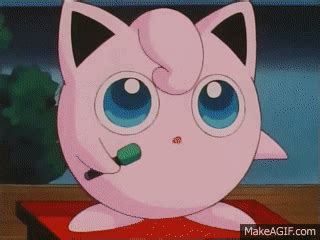 Jigglypuff's singing Jigglypuff's song on Make a GIF