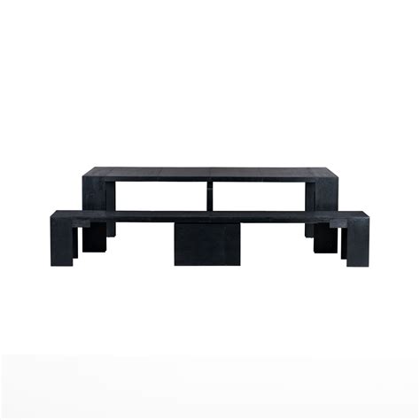 TRANSFORMER 3.0 Dining Set // Table + Bench // Black Oak - Transformer Table - Touch of Modern