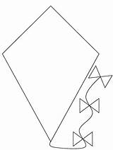 Kite Coloring Pages Free Printable  Templates sketch template