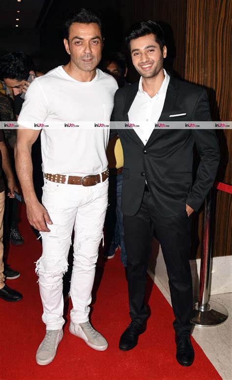 bobby deol with utkarsh sharma at genius wrapup party | Genius wrap-up ...