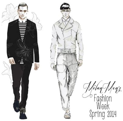 Les Hommes and Diesel: Male Fashion Illustrations {Milan Fashion Week ...