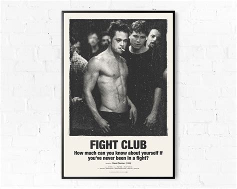 Fight Club 1999 Vintage Inspired Movie Poster Alternative | Etsy