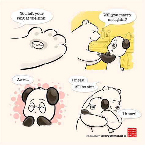 Panda and Polar Bear – A Fuzzy Little Comic | Panda lindo, Dibujos de osos, Osos polares