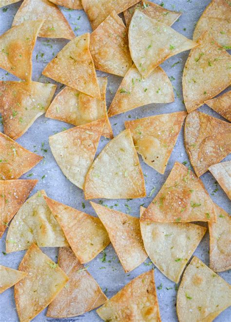 Homemade Baked Tortilla Chips with lime | Greeenletes