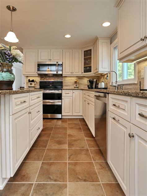 kitchen floor tile ideas with off white cabinets - Turned Out Great Blawker Picture Archive