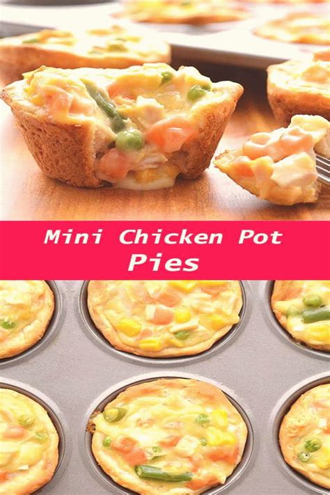 These mini chicken pot pies are ridiculously easy Serve them with a little side salad and it… in ...