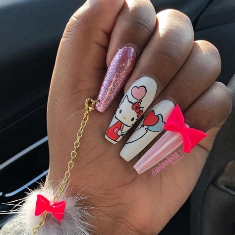 Hello Kitty Nails - 27 Kawaii Nail Art Designs | Hello kitty nails, Kawaii nail art, Kawaii nails