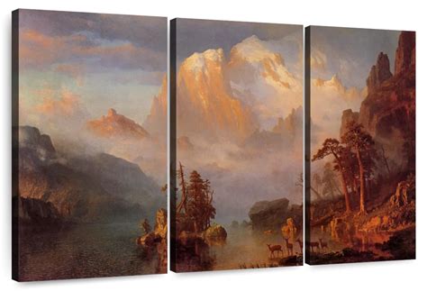 The Rocky Mountains Wall Art | Painting | by Albert Bierstadt