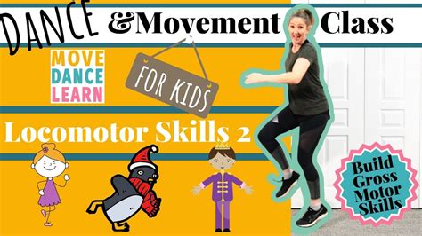 Locomotor Movement Dance Tutorial for Toddlers & Kids - Skip, Slide ...