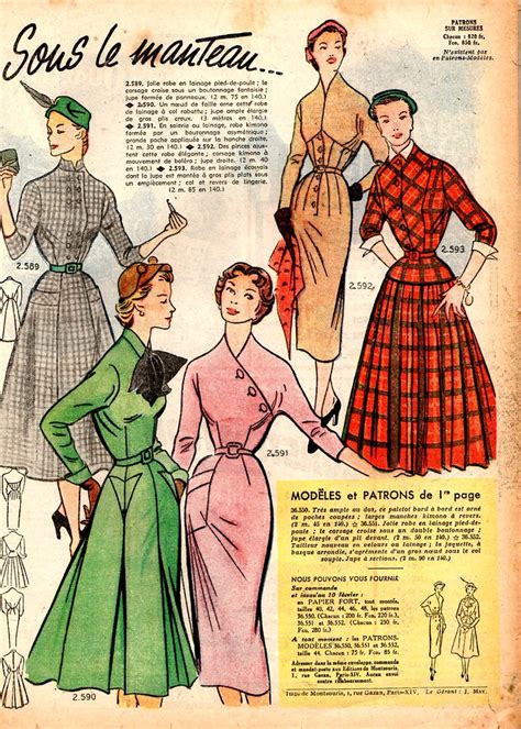 The 1950s-1952 Le Petit Echo de la Mode fashion | Mo | Flickr
