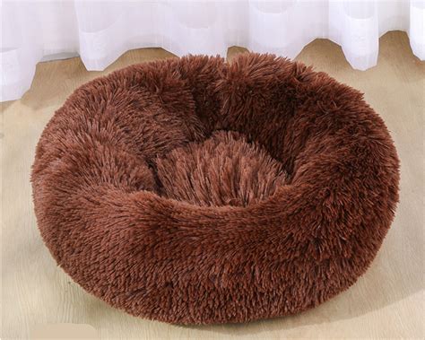 Dogs Plush Round Velvet Cushion Bed – Marigold Mall