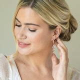 Sandringham statement crystal cluster drop earrings (gold) | Ivory & Co – Liberty in Love
