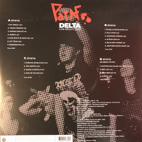 PARAF - DELTA (LIVE ALBUM 2022) - 2LP