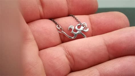 Tiny Om Necklace om 925 Sterling Silver Necklace aum Symbol - Etsy