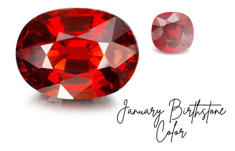 January Birthstone Color - Garnet Gemstone For A New Year's Start