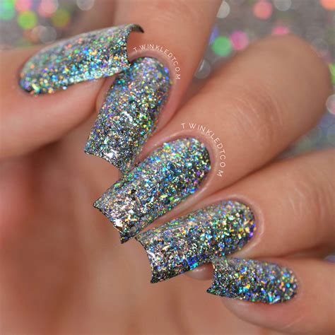 Star Dust | Glittery acrylic nails, Glitter nails acrylic, Glittery nails