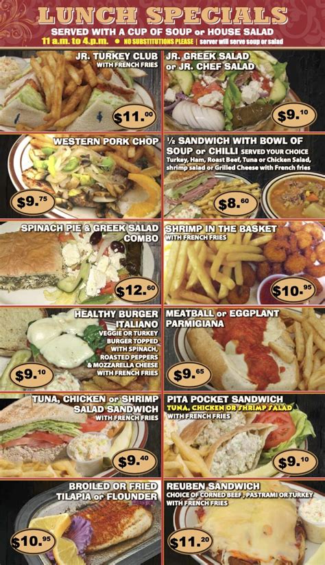 Lunch Specials - Eagle Diner | Warminster PA | Our Doors Are Always Open