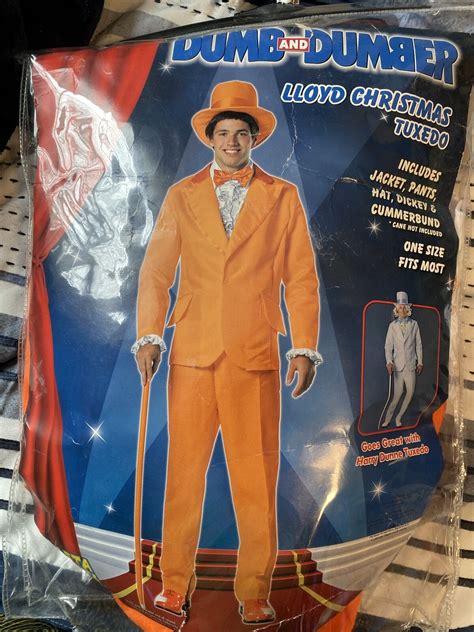 Dumb & Dumber Lloyd Christmas Tuxedo Men's Costume, O… - Gem