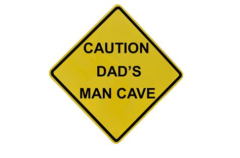 Caution Dad's Man Cave Free Stock Photo - Public Domain Pictures