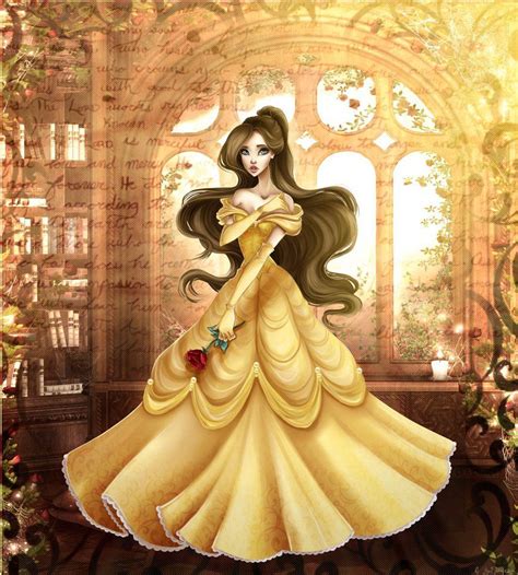 Birthday present for my love, her OC as Belle by Brillantezza on DeviantArt | Belle disney ...