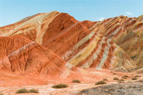 Zhangye National Geopark, China (with Bright Photos & Map) | Zhangye, Photo maps, Zhangye danxia