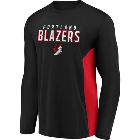 NBA Portland Trail Blazers Men's Synthetic Long Sleeve T-Shirt - XL 1 ...