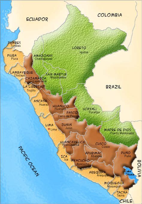 3 different regions of Peru divided - costa, sierra y selva | Perú ...