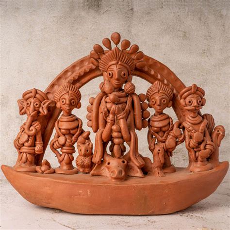 Buy Ek Chala Terracotta Durga online | The Bengal Store