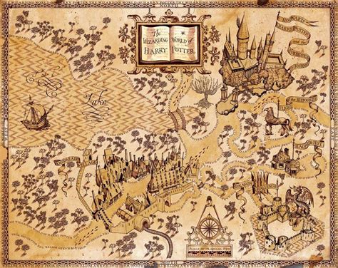 Harry Potter World Map – Map Of The Usa With State Names