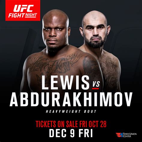 Lewis-Abdurakhimov Set for Main Event in Albany | UFC