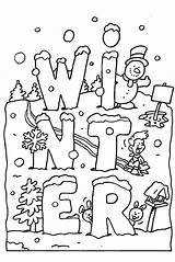 Winter Coloring Pages – Printable FREE sketch template