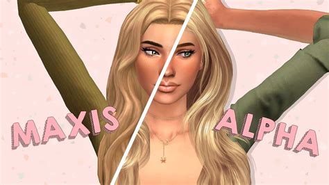 Sims 4 Maxis Match Vs Alpha - Printable Form, Templates and Letter