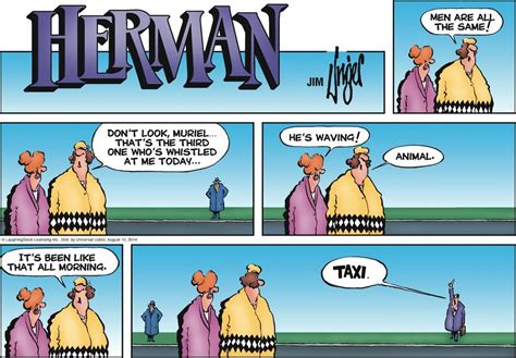 Herman by Jim Unger for August 10, 2014 | GoComics.com | Herman comic, Herman cartoons, Comics