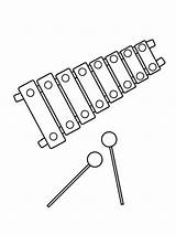 Xylophone Coloring Pages  Free Printable For Kids sketch template