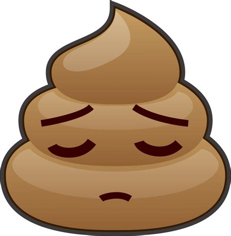 "pensive (poop)" Emoji - Download for free – Iconduck