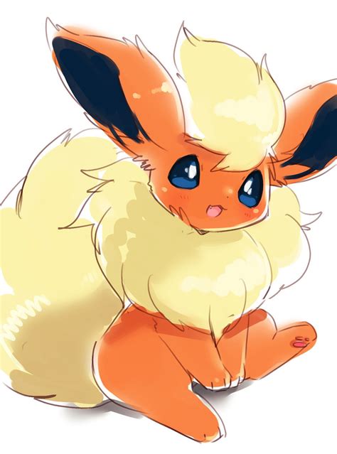 Flareon - By @_whitelate_ | Cute pokemon pictures, Pokemon flareon, Cute pokemon