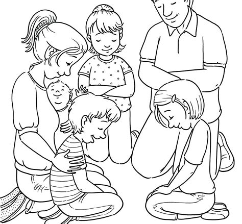 Child Praying Coloring Page at GetDrawings | Free download