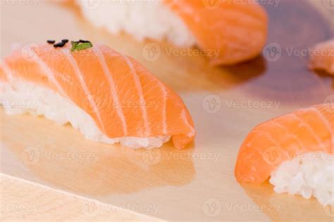 Salmon sushi 761317 Stock Photo at Vecteezy