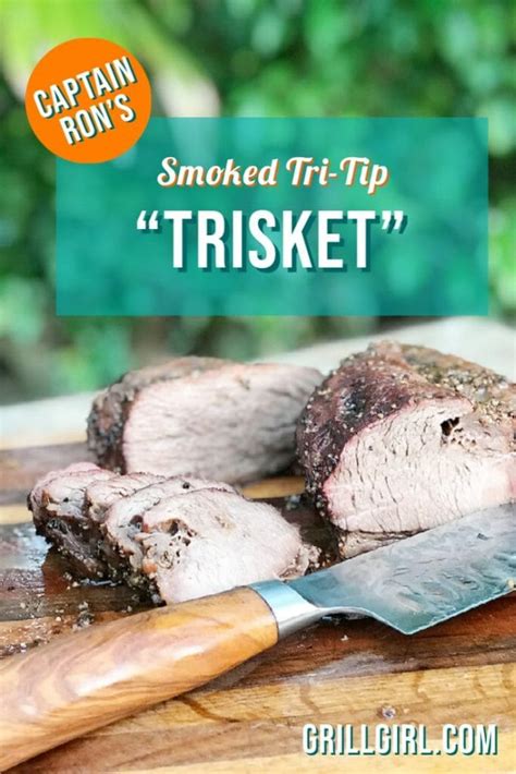 How to Smoke a Tri-Tip Steak "Trisket" on the Big Green Egg - GrillGirl