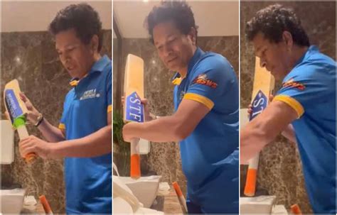 WATCH: Sachin Tendulkar shares special method to clean bat grip, video goes viral