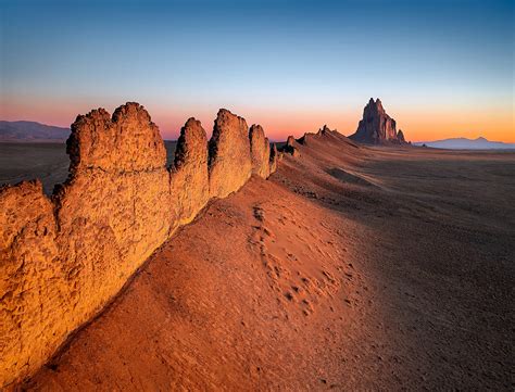 Shiprock Sunrise, New Mexico, USA