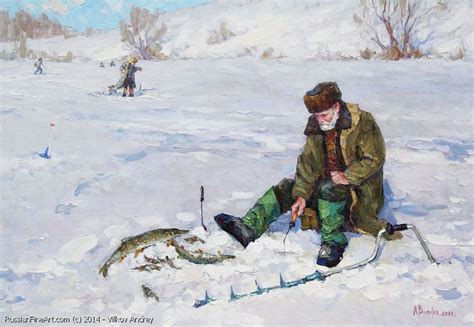 Fishing - oil, canvas | Art painting, Art, Painting