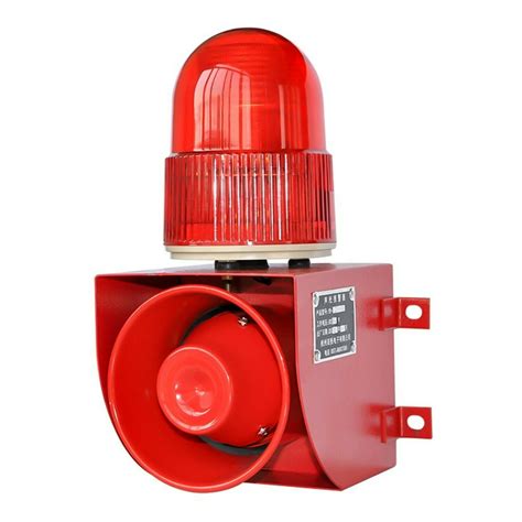 YS-01 AC110-120V Industrial Sound and Light Alarm Emergency Warning ...